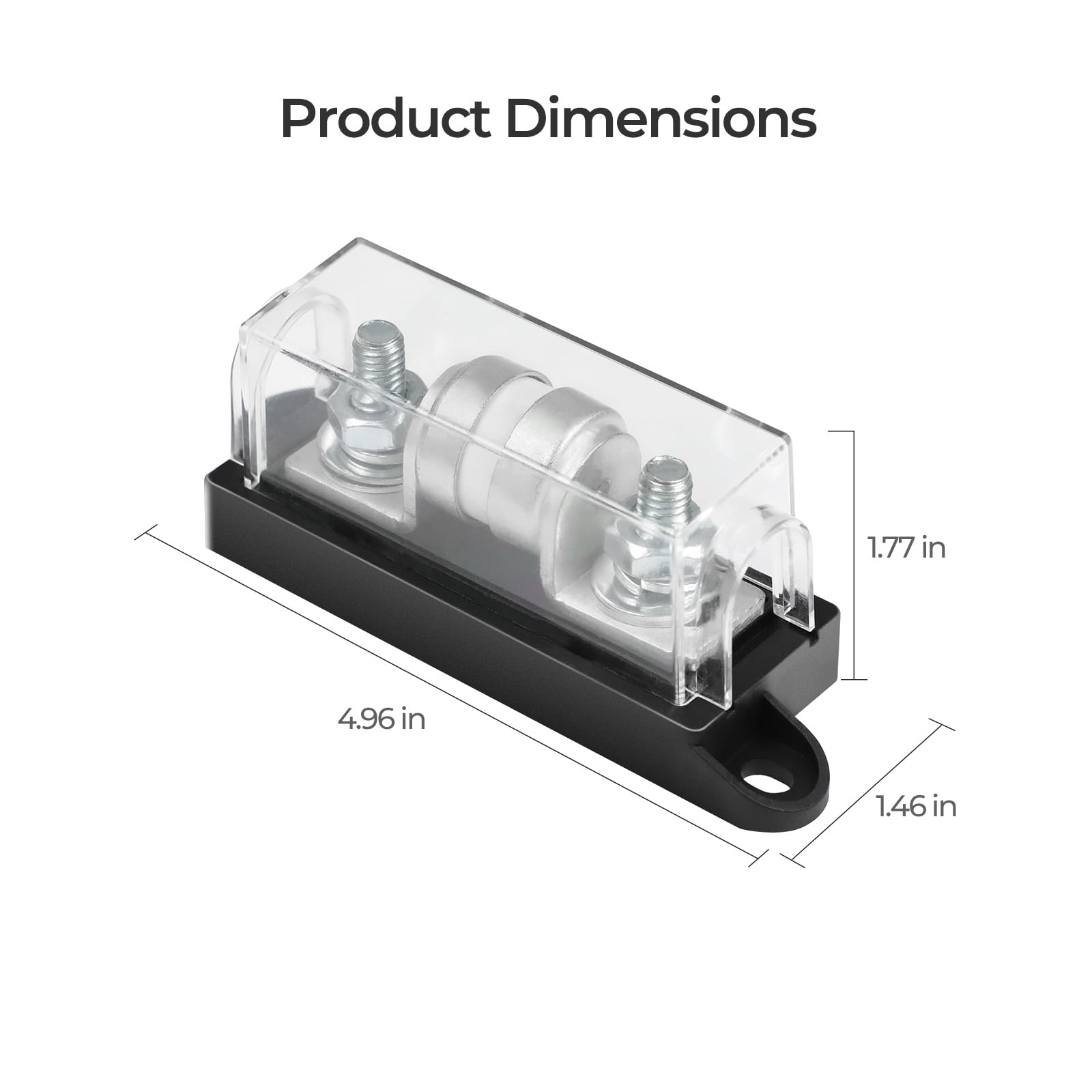 Renogy 150A Class T Fuse Holder 250V AC/DC Fuse Block for Inverter and High- Power Appliances in Marine Boats, Cars, Trucks, RVs - Image 4