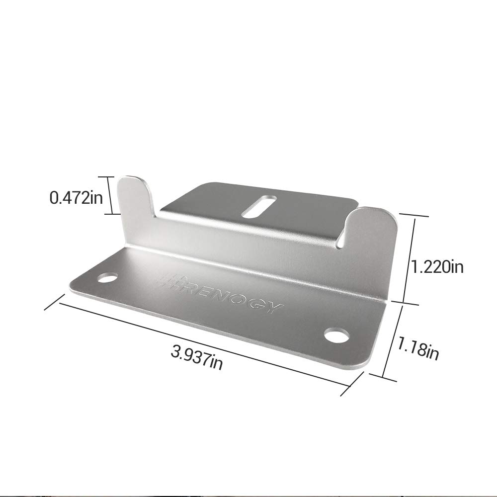 Renogy 2 Sets Solar Panel Mounting Z Brackets Lightweight Aluminum Corrosion-Free Construction for RVs, Trailers, Boats, Yachts, Wall and Other Off Gird Roof Installation, 2 Count - Image 3