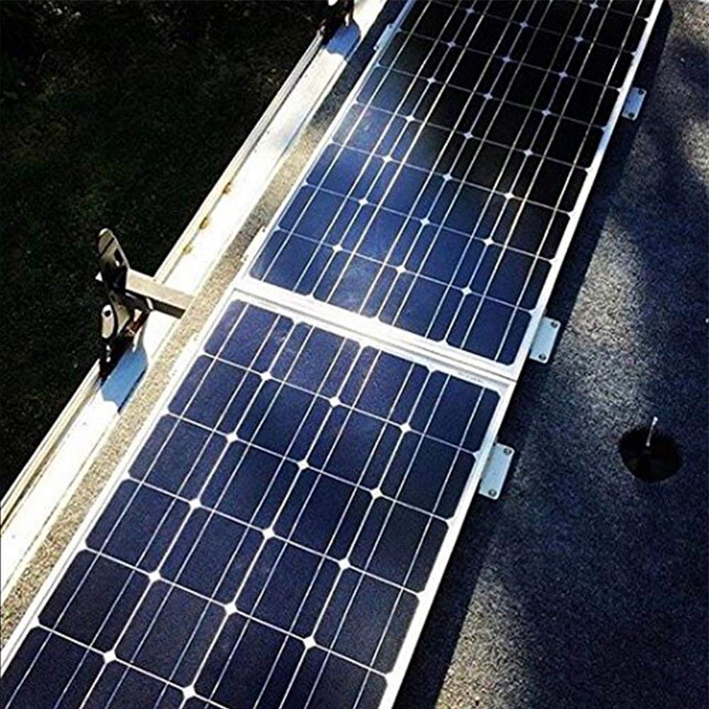 Renogy 2 Sets Solar Panel Mounting Z Brackets Lightweight Aluminum Corrosion-Free Construction for RVs, Trailers, Boats, Yachts, Wall and Other Off Gird Roof Installation, 2 Count - Image 7