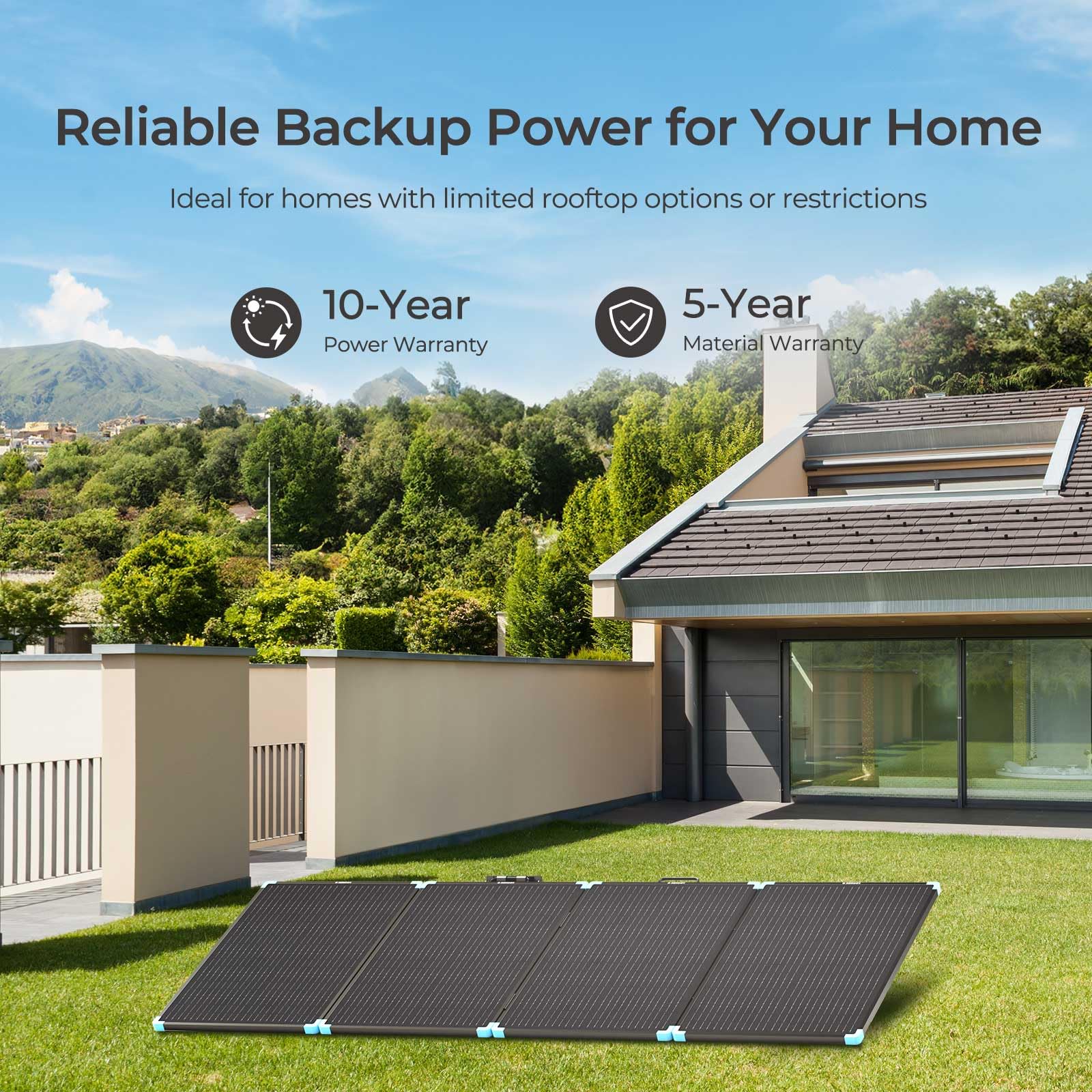 Renogy 220W Portable Solar Panel Suitcase, 23% High Efficiency Foldable Solar Charger for Power Station, Durable for Decades, with Sturdy Kickstands, IP67 Waterproof for RV Camping Off-Grid Blackouts - Image 4