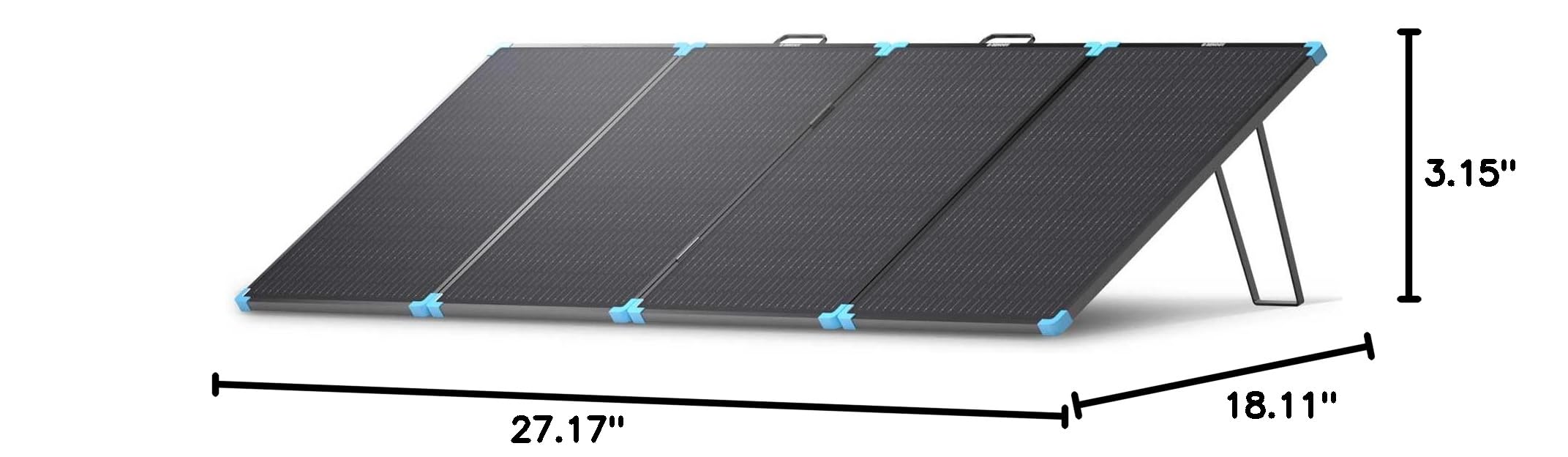 Renogy 220W Portable Solar Panel Suitcase, 23% High Efficiency Foldable Solar Charger for Power Station, Durable for Decades, with Sturdy Kickstands, IP67 Waterproof for RV Camping Off-Grid Blackouts - Image 6