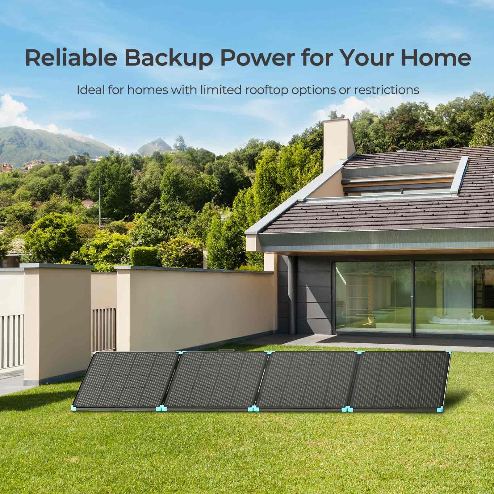 Renogy 400 Watt Solar Panel Suitcase, Portable Foldable Solar Panels for Power Station, 23% High Efficiency, Fast Installation with Sturdy Kickstands, IP67 Waterproof for RV Camping Off-Grid Blackouts - Image 4